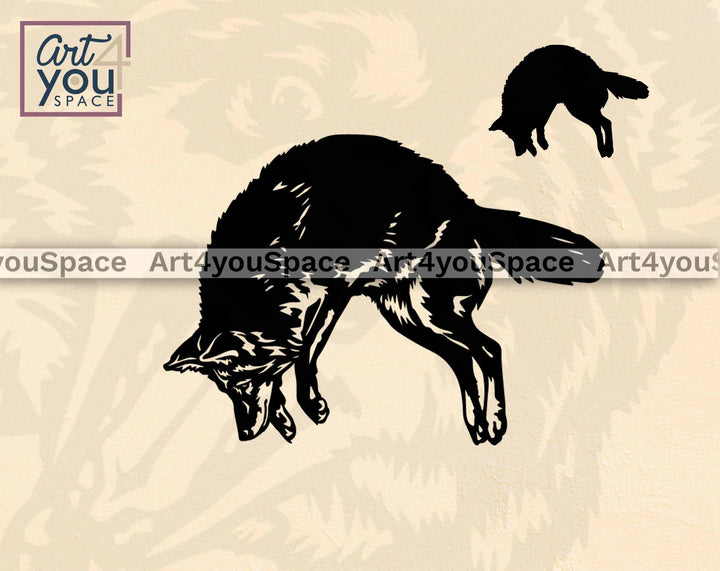 coyote silhouette svg