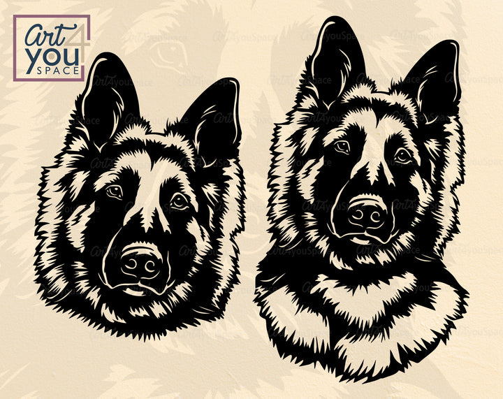 German Shepherd SVG