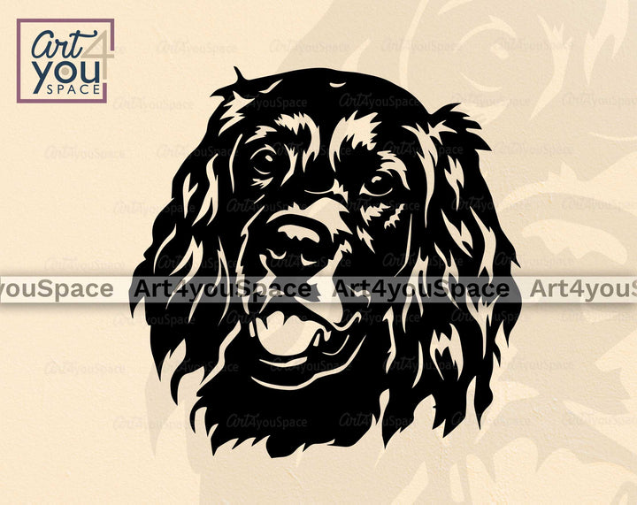 Irish Setter Dog Face Svg
