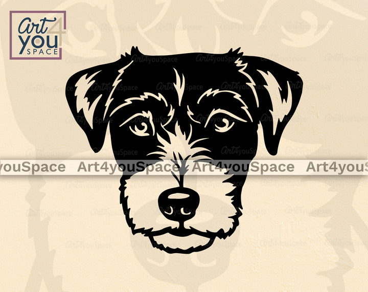 parson terrier face svg