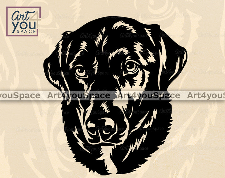 Black Labrador SVG