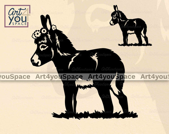 mini donkey svg file