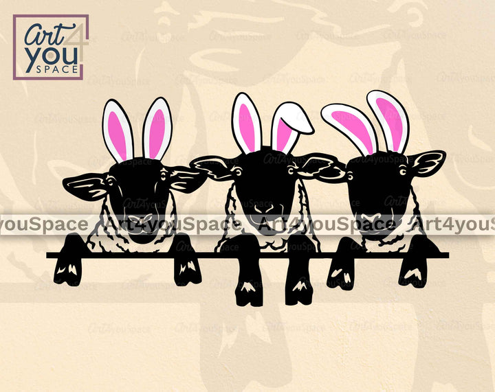 Suffolk Sheep Easter SVG Cricut