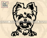 Cute Yorkshire Terrier SVG