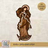 3d Virgen Maria Desatadora de Nudos