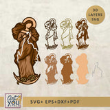 3d Virgen Maria Desatadora de Nudos