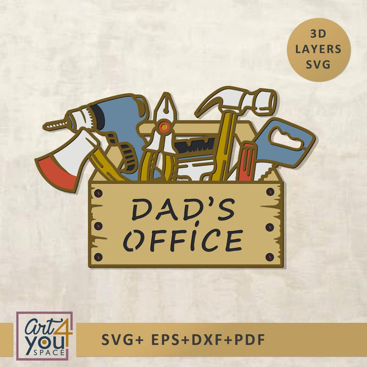 3D Garage Sign Svg