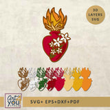 3D Heart of Joseph svg