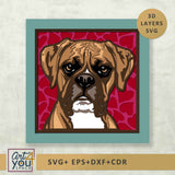 3D Papercut Pet Portrait File