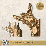 3D Svg Donkey