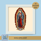 3d Multilayered Our Lady of Guadalupe