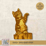 3d design kitten 