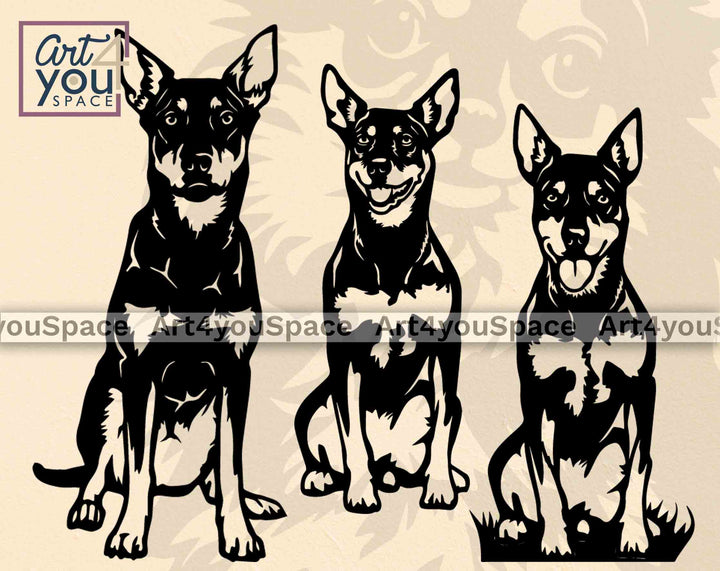 Australian Kelpie Dog SVG Set