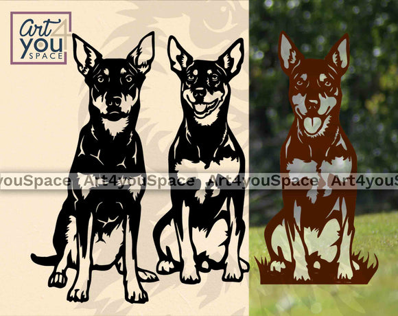 Australian Kelpie Dog laser cut file