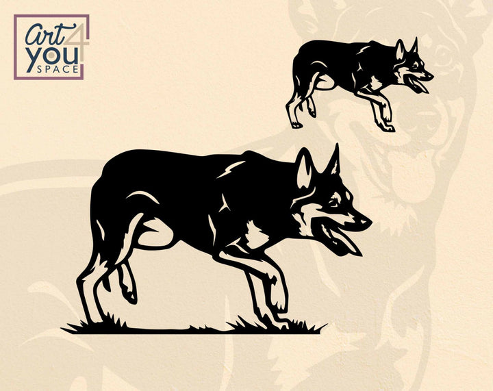 Australian Kelpie Dog clipart  svg