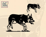 Australian Kelpie Dog clipart  svg