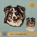 Australian Shepherd 3D Svg