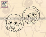 Bichon Frise Outline SVG