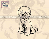 Bichon Frise sitting SVG Cut File
