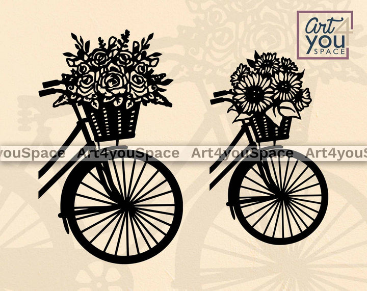 Bicycle Laser Cut  svg