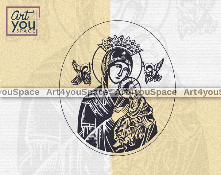 Blessed Virgin Mary svg