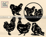 Chicken Laser Cut File svg