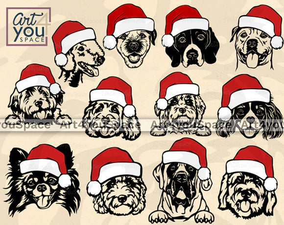 Christmas Dog SVG 