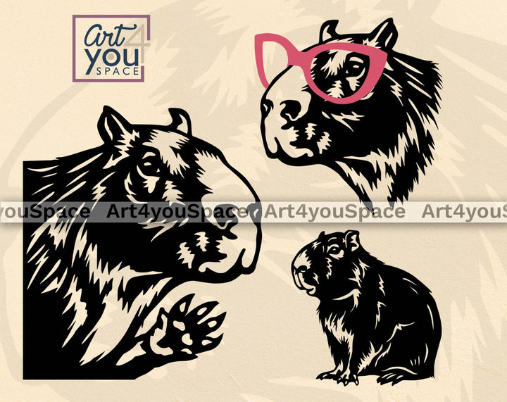  Cute Capybara svg