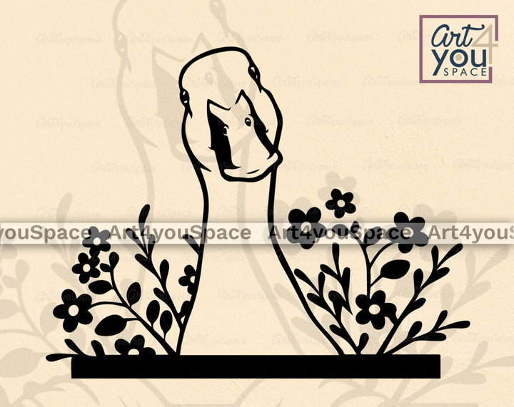 Duck head flower Clipart 