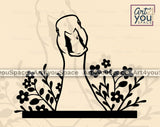 Duck head flower Clipart 
