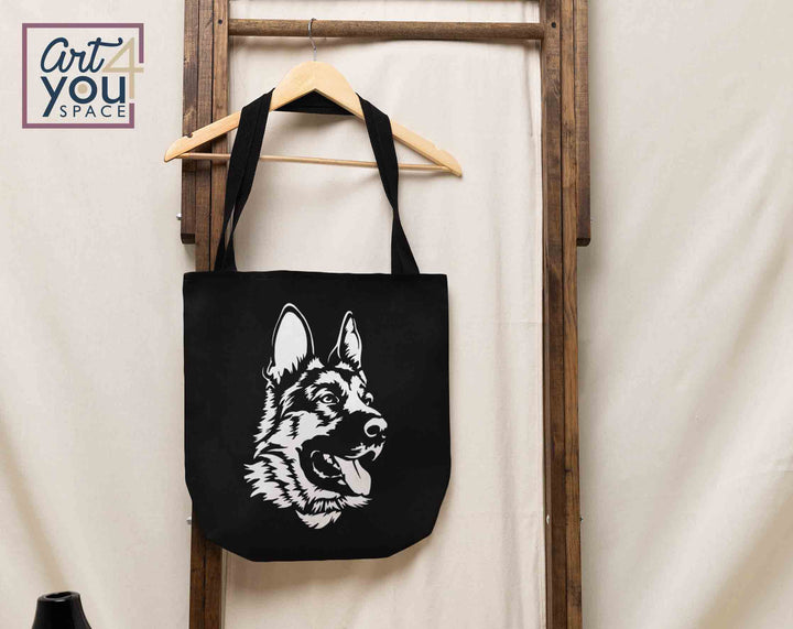 german shepherd  tote bag svg