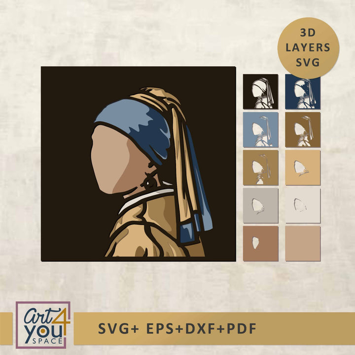 Girl with a Pearl Earring Shadow Box