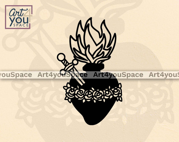 Holy Family Hearts Svg