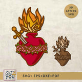 Immaculate Heart of Mary svg