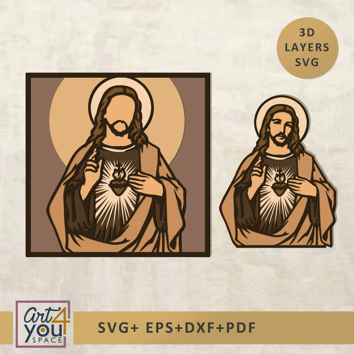 Jesus Multilayer SVG