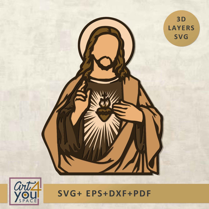 Jesus Multilayer SVG File
