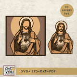 Jesus Multilayer SVG