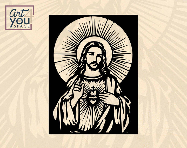 Jesus SVG for Cricut and Laser