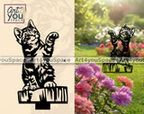 Kitten Metal Stake Vector