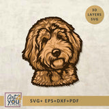 Labradoodle Svg Multilayered