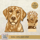 Labrador Retriever 3D Svg