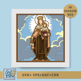 Layered Catholic Wall Art Cut File