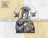 Madonna and Child svg