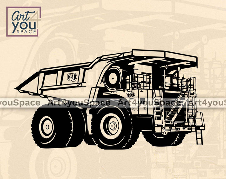 Mining truck svg
