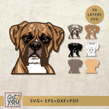 Multi-Layer Boxer Face SVG