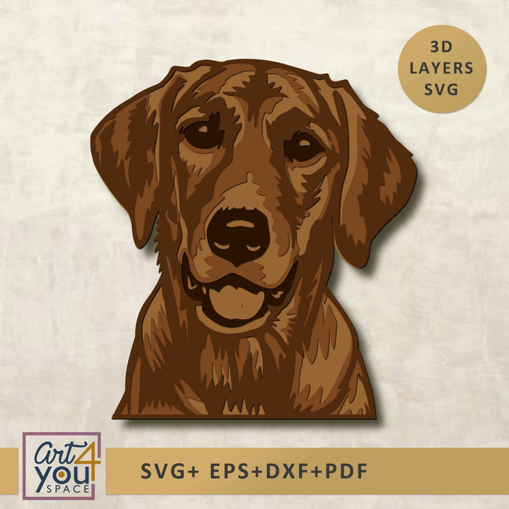 Multi-layered Labrador Retriever 3D 