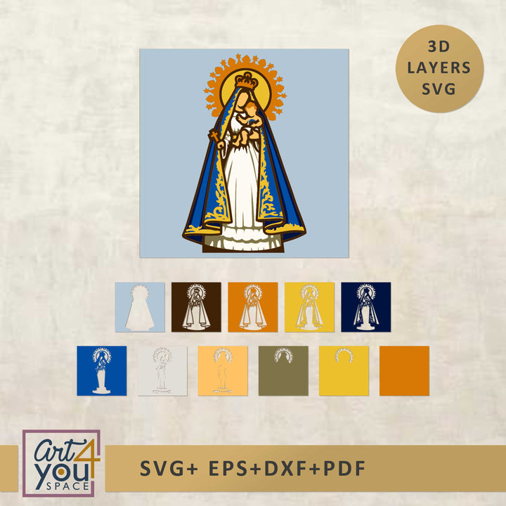 Our lady of Charity shadow box
