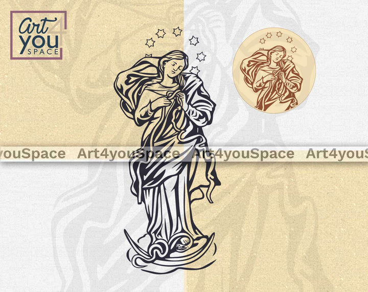 Our Lady Undoer Of Knots SVG