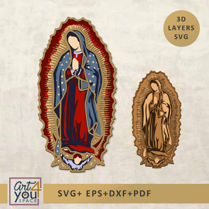 Our Lady of Guadalupe 3D
