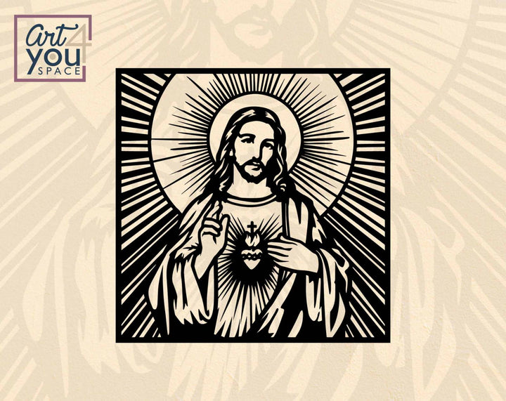 Sacred Heart Jesus SVG 